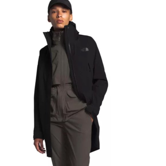 North Face Lined Rain Coat - Picture 2 of 7